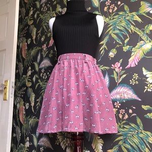 Cute Dalmatian dog print skirt